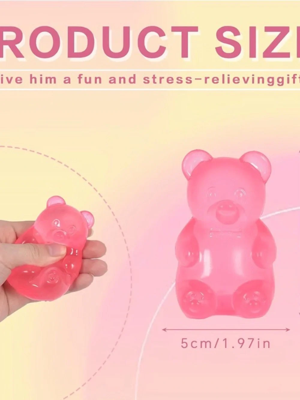 Gummy Bear Purple Squishy Toy